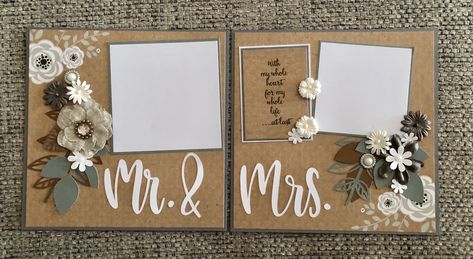 Wedding Scrap Booking Ideas, Mr And Mrs Scrapbook Layouts, Scrapbooking Wedding Layouts Ideas, Wedding Day Scrapbook Ideas, Wedding Scrapbook Pages Ideas, Wedding Photo Scrapbook Ideas, Wedding Photo Scrapbook, Wedding Gift Scrapbook, Wedding Planning Scrapbook Ideas