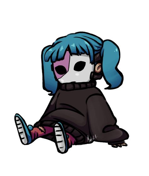 Sally Face Sticker, available on redbubble! Cute small guy with blue ponytails ahah Sally Man, Cats Art Drawing, Sally Face Game, Sf Art, Yandere Boy, Face Icon, Clay Crafts Air Dry, Sally Face, Silly Faces