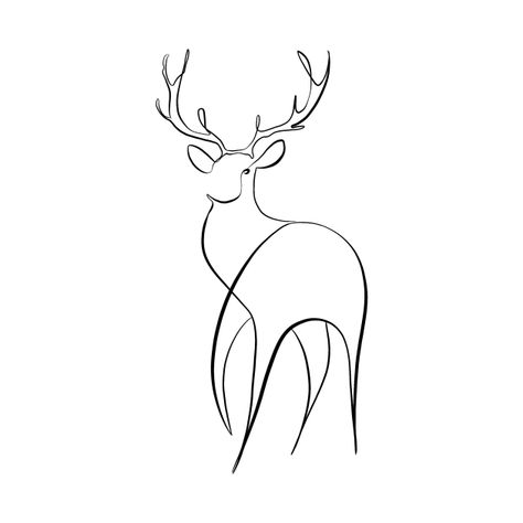 Deer Line Art, Design Tshirt, Art Store, Line Art, Deer, Tshirt Designs, Apartment, Home Decor Decals, T Shirts