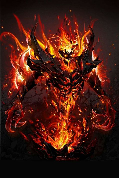 O Rei Gigante Infernal, Brommfiredor Dota Tattoo, Shadow Fiend, Defense Of The Ancients, Dota 2 Wallpaper, Fantasy Demon, 다크 판타지, Demon Art, Fantasy Monster, Mythical Creatures Art