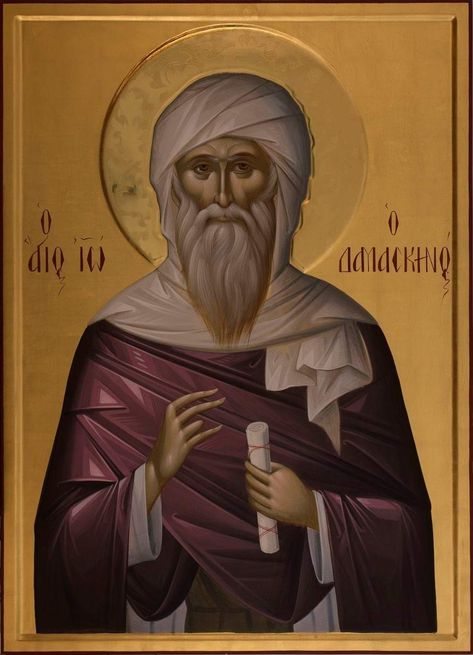 John Of Damascus, Orthodox Iconography, Orthodox Saints, Russian Icons, Orthodox Christian Icons, Orthodox Icon, Byzantine Art, Byzantine Icons, Orthodox Christianity