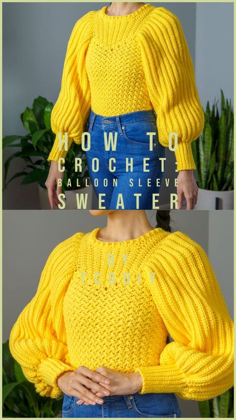 Check out this free video tutorial to make this sweater today! 💖 Be sure to follow on YouTube, Instagram and check out my Etsy @TCDDIY Sweater Pattern Free, Crochet Cardigan Outfit, Crochet Sweater Free, Crochet Sweater Pattern, Christmas Crochet Patterns Free, Crochet Shrug Pattern, Crochet Sweater Pattern Free, Crochet Tops Free Patterns, Haken Baby