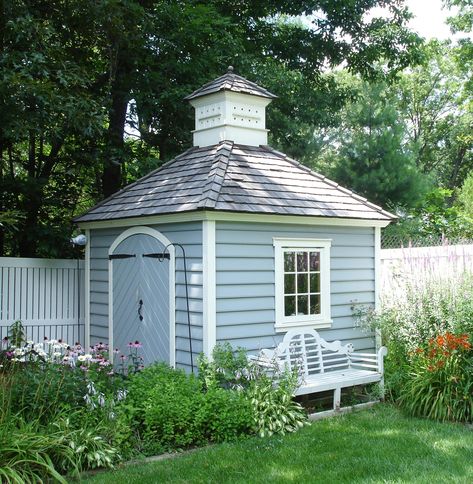 Williamsburg Classic Building Kit | Gardensheds Mother Clucker, Cottage Garden Sheds, Colonial Garden, Pool Shed, Shed Building, Cushion Storage, Garden Houses, Simple Shed, Greenhouse Shed