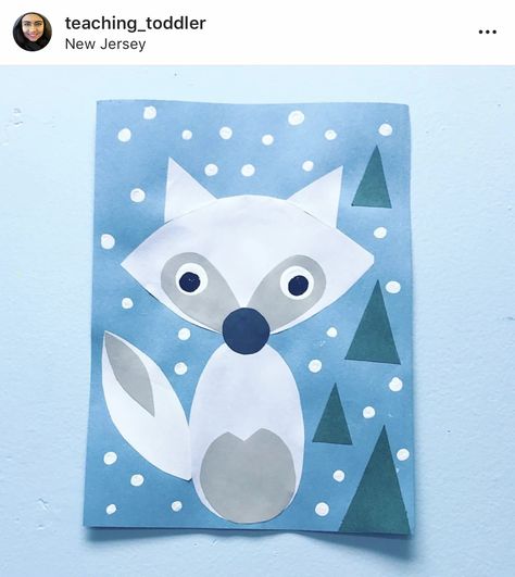 Fox Craft Preschool, Arctic Animals Preschool Activities, Winter Animals Preschool, Volpe Artica, Arctic Animals Preschool, Toddlers Crafts, Winter Animal Crafts, Arctic Animals Crafts, Winter Crafts For Toddlers