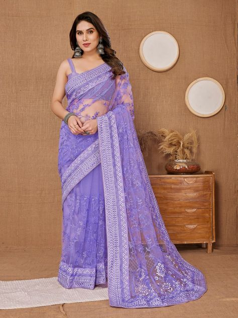 RVL 6213 SINGLES AVAILABLE Beautiful Designer Heavy Butterfly Net Saree Saree Fabric : Net Blouse : Separate Blouse Piece Blouse Fabric : Silk Pattern : Embroidered Blouse Pattern : Solid Net Quantity (N) : Single Sizes : Free Size Country of Origin : India Purple Net Saree, Lehenga Choli Wedding, Purple Saree, Party Wear Gown, Bollywood Lehenga, Indian Designer Sarees, Plus Size Gowns, Ready To Wear Saree, Wedding Saree Indian