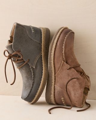 Step into comfort with Born Analia Boots, handcrafted with a distressed suede finish and Opanka construction for lasting wear. Shop boots at Garnet Hill.