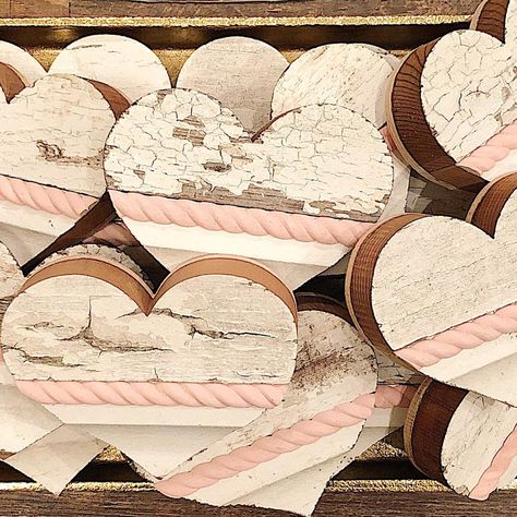 Top 10 Farmhouse Valentine's Favorites | French Creek Farmhouse Bed Spring Valentine Crafts, Primitive Valentine Crafts Diy Ideas, Farmhouse Valentines Day Decor Diy, Scrap Wood Valentine Projects, Dollar Store Valentines Day Decorations, Vintage Valentine Crafts Ideas, Valentine Wood Crafts To Sell, Wood Hearts Diy, Valentines Day Wood Crafts