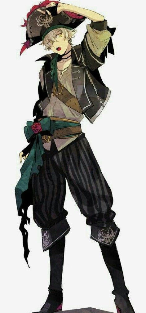 Koga Ogami, Koga Oogami, Anime Pirate, Pirate Boy, Pirate Outfit, Pirate Fashion, Pirate Art, Boy Drawing, Guy Drawing