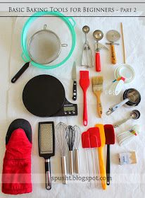 Beginners Baking, Tools For Baking, Basic Baking, Baking For Beginners, Pizza Wheel, Measuring Cups And Spoons, Baking Utensils, Baking Cakes, Baking Business