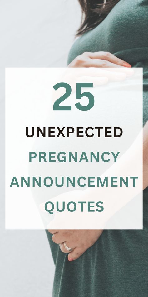 pregnant woman wearing green dress holding her bump Unexpected Pregnancy Announcement Quotes, Accidental Pregnancy Announcement, We Are Expecting Announcement, Unplanned Pregnancy Announcement, Unexpected Pregnancy Quotes, Unexpected Baby Announcement, Pregnancy Announcement Wording, Were Expecting Announcements, Pregnancy Announcement Captions