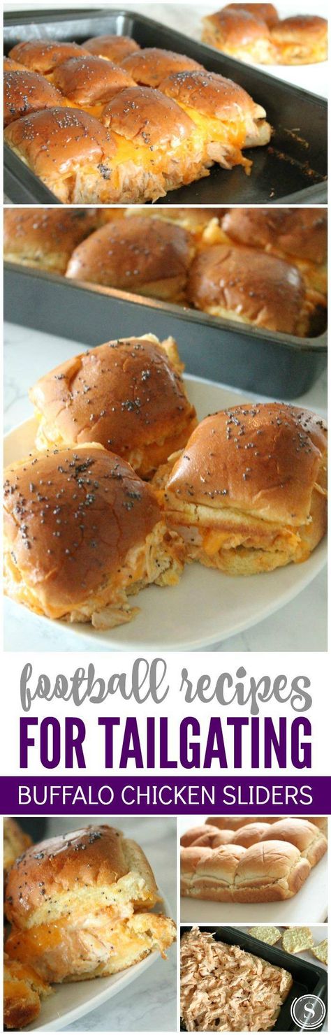 Buffalo Chicken Sliders Recipe with Hawaiian Rolls! Easy and Simple Appetizer and Tailgating Recipe for Football Games, Hosting Parties, and Holidays! #buffalochicken #sliders #appetizer #gameday #snacking #partyfood #chicken #shreddedchicken #rotisseriechicken Chicken Sliders Recipes Kings Hawaiian, Sliders Buffalo Chicken, Chicken Sliders Recipes, Recipes With Hawaiian Rolls, Buffalo Chicken Sliders Recipes, Sliders Recipes Hawaiian Rolls, Party Sliders, Football Recipes, Sliders Recipes