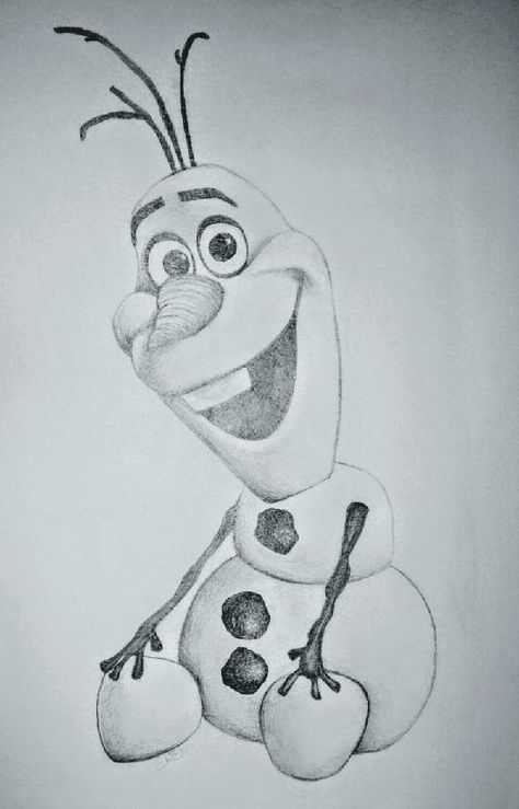 Disney Pencil Drawings, Olaf Drawing, Disney Drawings Sketches, Disney Art Drawings, Pencil Drawings Easy, Disney Sketches, Graphite Drawings, A Pencil, Love Drawings