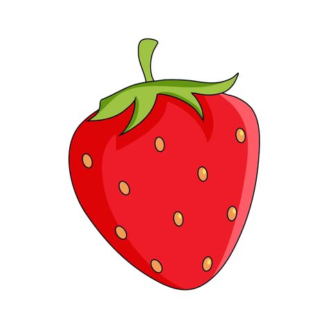 Cartoons Strawberry Cartoon Drawing, Draw A Strawberry, Strawberry Cartoon, Cartoon Strawberry, Name Tag For School, Fruits Drawing, Chip N Dale, Strawberry Topping, Animated Images