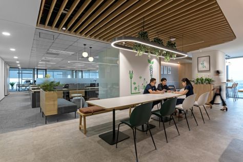 VSSES offices - Ho Chi Minh City | Office Snapshots Office Pantry, Coworking Office, Party Expert, City Office, Modular Lounges, Design A Space, Collaboration Space, Office Snapshots, Workplace Design