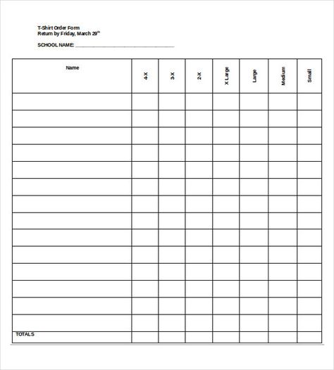 T-Shirt Order Forms Printable | 18+ Blank Order Templates – Free Sample, Example, Format Download ... T Shirt Order Form Template Printable, Blank Order Form Free Printable, Tshirt Order Forms, Order Forms Printable Free, Shirt Order Form Template Free Printable, Tshirt Order Form Template Free, T Shirt Order Form Template, T Shirt Order Form, Shirt Order Form