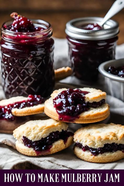 How To Make Mulberry Jam {Pectin Free} — Simple At Home Mulberry Syrup, Mulberry Jam Recipe, Mulberry Jam, Pectin Recipes, Mulberry Recipes, Easy Jam, Purple Berries, Marmalade Recipe, Jam Recipes Homemade