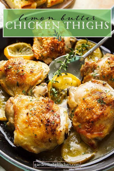 Lemon Butter Chicken Thighs, Pan Fried Chicken Thighs, Pan Seared Chicken Thighs, Lemon Chicken Thighs, Baked Lemon Chicken, Lemon Butter Chicken, Pan Seared Chicken, Roasted Chicken Thighs, Pan Fried Chicken