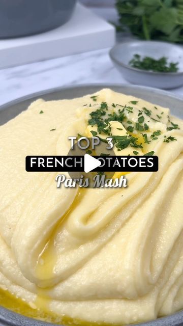 Isabelle Dunn | French Recipe Videos on Instagram: "French Potato Series (3/3): Paris Mash 🇫🇷🥔 Here’s the recipe + tips👇🏼 📍SAVE & SHARE Welcome back to the final episode of my 3x part series - all about French-style potatoes! Today, I am sharing my classic Paris Mash, or Pomme puree, as we call it in France. 👩🏻‍🍳There are 3 secrets to a successful silky smooth and creamy mash: 1. Limit the moisture - Boil or steam your potatoes before peeling them, or bake and scoop out flesh 2. Sieve your mash - with a fine drum sieve (blending or whipping won’t work, I’ve tried 😅) 3. Lots of butter. be generous with it! To make it, you will need: 3 large potatoes (approx 1kg in total) Fine sea salt 100ml milk 100-150g butter Optional - extra butter or parsley to serve ⭐️Place the unpeeled potat Paris Mash, Puree Potato, French Potatoes, Butter Potatoes, French Recipe, Best Mashed Potatoes, Creamy Mash, Be Generous, Mash Recipe