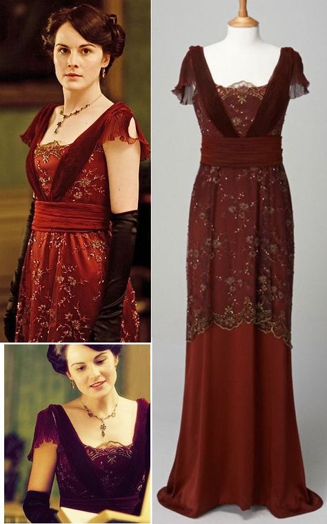 Downton Abbey Evening Gowns, Downton Abbey Dresses Season 1, Downton Abbey Day Dress, Mary Downton Abbey Dresses, 1910 Evening Gown, Downton Abbey Outfits, 1912 Fashion Women, Downton Abbey Fashion Inspiration, Downton Abbey Fashion Dresses