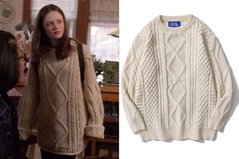 Rory Gilmore’s Y2K Sweater Is Having a Resurgence — and These Similar Styles Start at $36 — People Gilmore Girls Sweater, Rory Gilmore Sweater, Gilmore Sweater, Sweaters Outfit, Gilmore Girls Outfits, Knit Sweater Outfit, Casual Pullover Sweater, Cable Knit Sweater Womens, Aelfric Eden