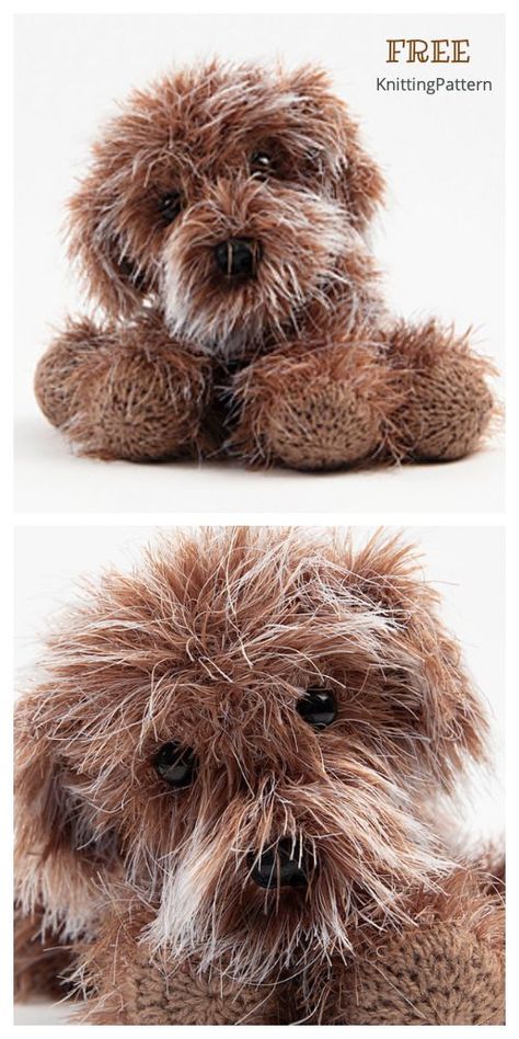 Knit Dog Pattern, Rabbit Doll Pattern Free, Free Knitting Patterns Toys Easy, Knitted Animals Free Patterns Easy, Crochet Puppy Pattern Free, Knitting Patterns For Dogs, Knitted Sheep, Knitting Bear, Knitting Animals