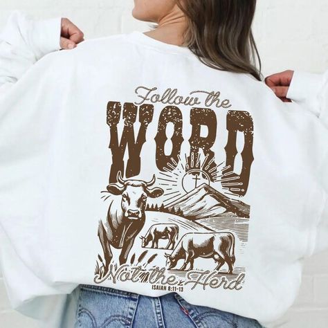 Follow The Word Not The Herd Christian Sweatshirt Check more at https://lowpricetee.com/product/follow-the-word-not-the-herd-christian-sweatshirt/ Christian Sweatshirts, Christian Sweatshirt, Stay Warm, Sweatshirts, Color