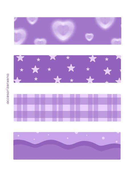 printable simple purple washi tape designs for your journal needs! #purple #journal #journaling #washitape #washi #aesthetic #patterns #printable #design #tapes Purple Washi Tape Printable, Washi Tape Designs, Purple Printable, Purple Journal, Independence Day Drawing, Aesthetic Patterns, Patterns Printable, Washi Tapes, Washi Tape