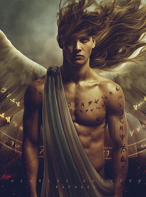 Aedion Male Angels, Angel With Wings, Archangel Raphael, Ange Demon, Angels Among Us, Guardian Angels, Angels And Demons, Fairy Angel, Angel Art