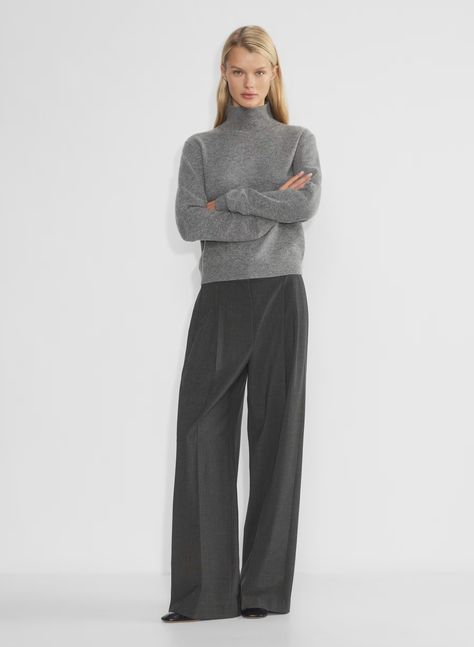 REPRESENT PANT - Relaxed high-rise ultra-wide-leg virgin wool pleated pants Fall Activewear, Light Structure, Sweat Vest, Tartan Pants, Suiting Fabric, Fall Denim, Work Wear Women, High Rise Pants, Pleated Pants