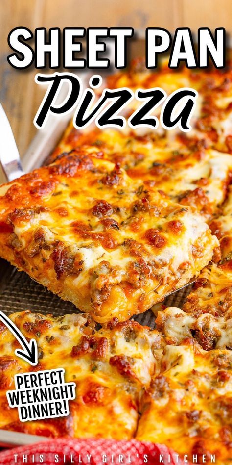 Pizza Dips, Pan Pizza Recipe, Sheet Pan Pizza, Homemade Italian Sausage, Best Homemade Pizza, Easy Homemade Pizza, Pizza Recipes Easy, Making Homemade Pizza, Pizza Flavors