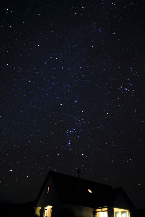 The night sky above Carters can be amazing on a clear night with the lack of light pollution--here's Orion above our roof. Night Sky Without Light Pollution, Meteor Shower, Light Pollution, Night Skies, Art Inspo, Canning, Art