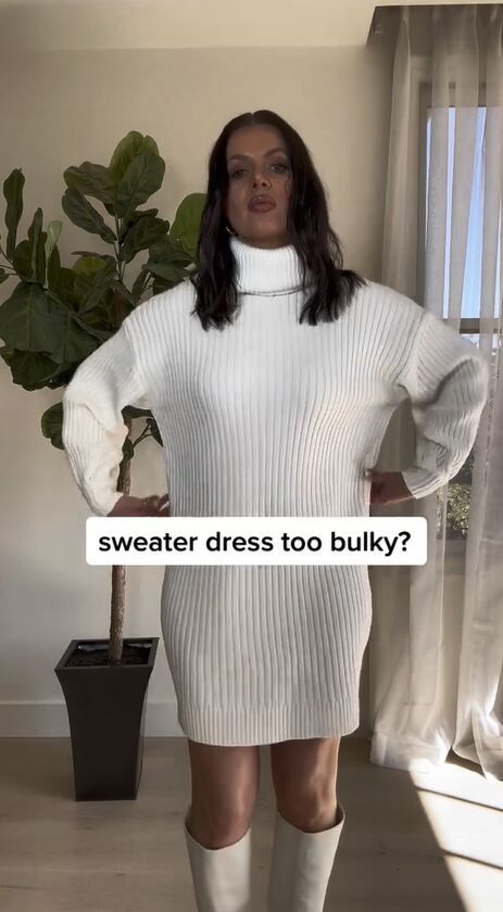 Long Sweater Styling, Knitted Jumper Dress Outfit, Big Sweater Dress, Sweater Dress Outfit Oversized, Corset Over Sweater Dress, Oversized Winter Dress, Sweater As A Dress, Belt Sweater Dress, Styling Oversized Sweater Dress