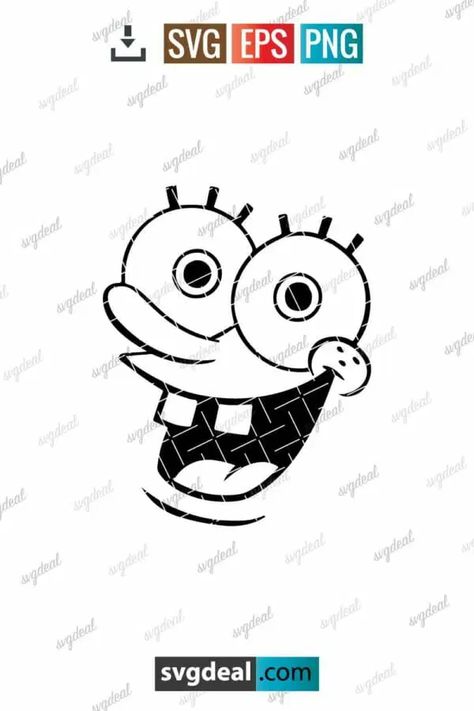 Spongebob Face Svg Free Spongebob Cricut Ideas, Spongebob Svg, Free Spongebob Svg, Spongebob Vinyl Decal, Spongebob Face, Spongebob Faces, File Free, Svg Free Files, Free Svg