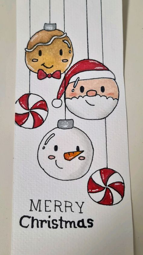 Xmas Card Drawing Ideas, Merry Christmas Sketch, Christmas Card Inspo Drawing, Cute Christmas Card Drawing Ideas, Cute Christmas Cards Handmade Easy, Cute Christmas Card Designs, Christmas Cards Drawing Ideas, Homemade Christmas Card For Boyfriend, Hand Drawn Christmas Cards Doodles