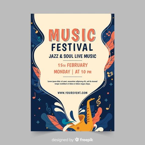 Art Festival Poster, Neon Poster, Illustration Rose, Poster Graphic Design, الفن الرقمي, Event Posters, Desain Buklet, Jazz Poster, Music Festival Poster