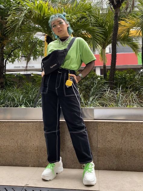 outfit inspo. #nct Concert Nct Outfit, Concert Outfit Ideas Kpop Skz, Concert Outfits Midsize, Cyberpunk Outfit Colorful, Tds2 Outfit, Concert Outfit Ideas Kpop Enhypen, Nct 127 Outfits Inspired, Concert Outfit Ideas Kpop Nct, Nctzen Outfit Concert