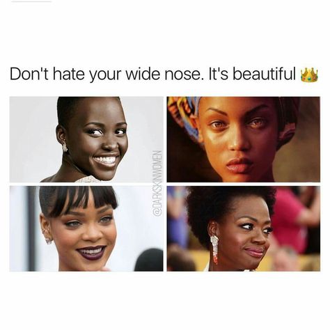 Wide Nose Women, Wide Nose Beauty, Wide Nose Black Women, Nubian Nose, Homemade Garden Decorations, Wide Nose, Big Noses, Waist Workout, Movie Facts