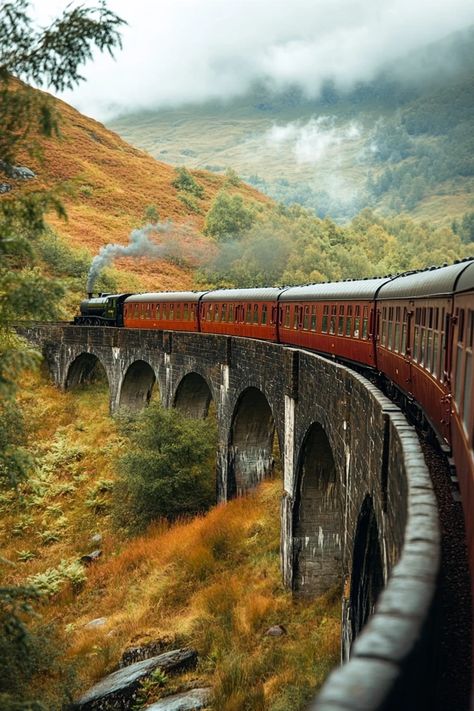 "All aboard! 🚂 These scenic train journeys offer a unique way to explore stunning landscapes, from mountain ranges to coastal views. Sit back, relax, and enjoy the ride. 🚞 #TrainJourneys #ScenicTravel #ExploreByTrain #SlowTravel #Wanderlust" Town Bloxburg, Scenic Train Rides, Scenic Travel, Mountain Ranges, Stunning Landscapes, Train Ride, Enjoy The Ride, Slow Travel, Train Journey