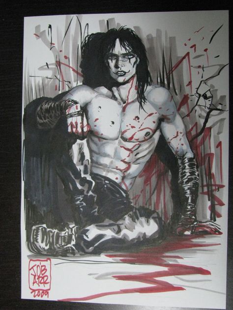 The Crow by Joe O' Barr...never has revenge looked this damn good...oh and the artwork too *winkies* Crows Artwork, Eric Draven, Brandon Lee, Crow Art, The Crow, Stairway To Heaven, Art Archive, Art Pages, Featured Art