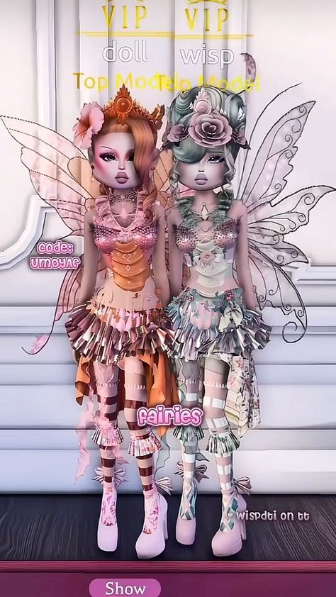 Duo Dti Ideas, Dti Duos Outfit, Modern Royalty, Dti Hacks, Fairy Outfit, Muslin Dress, Dti Ideas, Dti Fits, Aesthetic Roblox Royale High Outfits