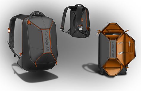 Ideation / Conceptualization on Behance Backpack Design Concept, Sketching Illustration, Backpack Design, Tech Bag, Industrial Design Sketch, Id Design, Back Bag, Cool Backpacks, Designer Backpacks