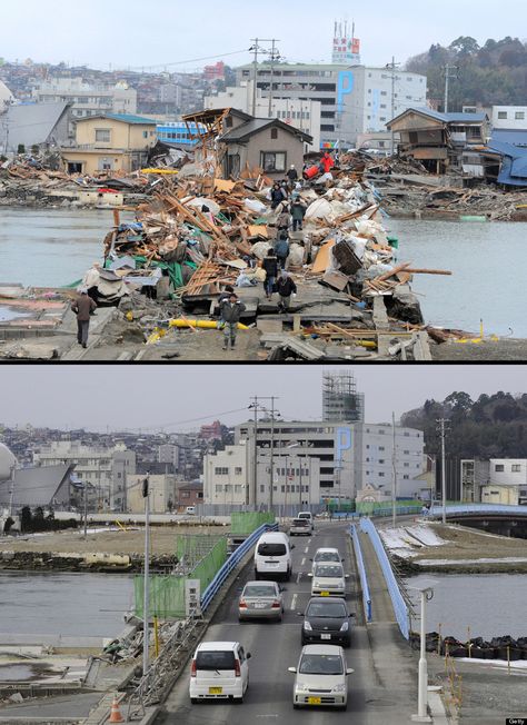 Japan Earthquake Anniversary: Photos From Before And After Tsunami Show Destruction Dramatic Photos, Sendai, Forest Fire, After Photos, Natural Phenomena, Weird World, Extreme Weather, Science And Nature, Natural Disasters