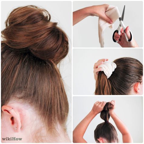 Sock Bun Hairstyles, Classic Bun, Perfect Bun, Sock Bun, Short Hair Bun, Hair Bun Tutorial, Bun Hairstyle, Athletic Hairstyles, Hair Tutorials