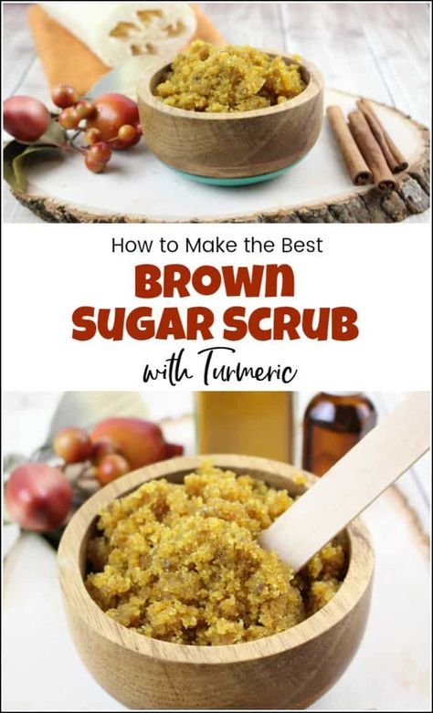 See how to make your own brown sugar scrub. Let's add turmeric and make an amazing brown sugar body scrub with so many benefits. Homemade sugar scrub with turmeric and cinnamon bark is a great homemade exfoliator. #brownsugarscrub #homemadesugarscrub #sugarscrubrecipe #diysugarscrub #homemadebodyscrub via @justthewoods Turmeric Sugar Scrub, Homemade Exfoliator, Turmeric Body Scrub, Turmeric Scrub, Brown Sugar Scrub, Body Scrub Recipe, Sugar Scrub Homemade, Sugar Scrub Recipe, Slider Buns