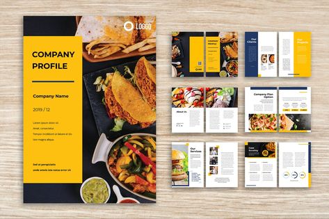 Company Profile Template InDesign INDD. Download Travel Magazine Design, Good Day Images, Company Profile Design Templates, Profile Template, Template Brochure, Restaurant Menu Template, Marketing Brochure, Company Design, Restaurant Business