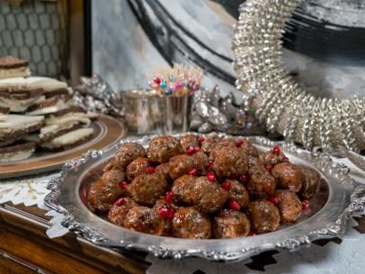 Sweet and Spicy Meatballs Recipe | Trisha Yearwood | Food Network Sweet And Spicy Meatballs, Spicy Meatballs Recipe, Trisha's Southern Kitchen, Trisha Yearwood Recipes, Spicy Meatballs, Christmas Meals, Trisha Yearwood, Southern Kitchens, The Food Network