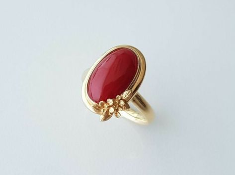 Precious Gemstones In Wedding And Engagement Ring| Ruby And Sapphire Ring Designs Red Coral Ring Design Women, Kundan Jwellary, Coral Ring Designs For Women, Sapphire Ring Designs, Coral Rings, Coral Stone Ring, Engagement Ring Ruby, Latest Gold Ring Designs, Wedding And Engagement Ring