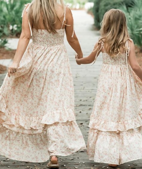 Match your mini (while they still let you:) Sale ends tomorrow on girls dresses! Boho Flower Girl Dress, Mom Fits, Mommy Daughter Photos, Literary Wedding, Core Outfits, Beach Hippie, Boho Flower Girl, Family Maternity Photos, Business Attire Women