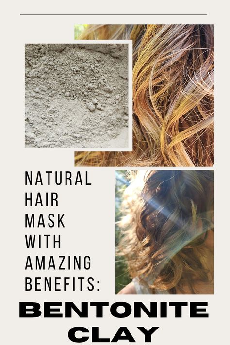 Hair and gray powder bentonite clay Bentonite Hair Mask, Clay Hair Mask Bentonite, Bentonite Clay Hair Mask Recipes, Indian Clay Mask Hair, Aztec Clay Mask Hair, Clay Mask Hair, Bentonite Clay Hair Mask, Bentonite Clay Hair, Bentonite Clay Benefits