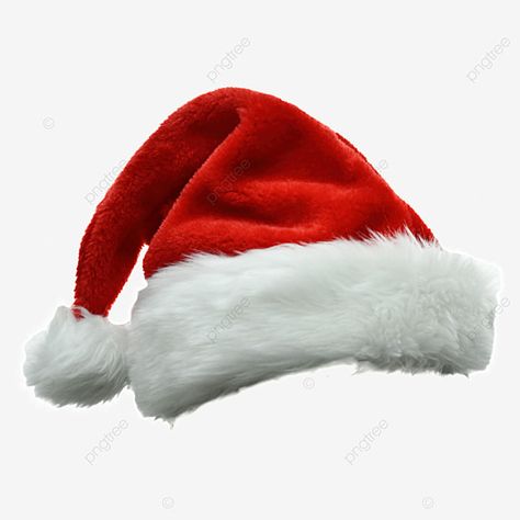 Christmas Hat Painting, Noel Hat, Santa Hat Transparent, Christmas Hat Png, Soft Long Hair, Clubbing Shoes, Santa Hat Png, Christmas Dear, Red Christmas Background